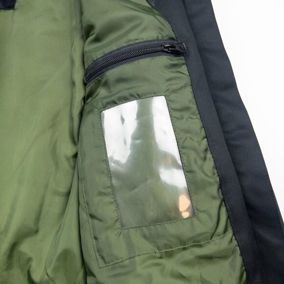 Lurking Class Snowboard Skull Jacket Men's Small Black Green Full Zip Hooded Ski - Picture 9 of 16